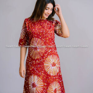 Sunburst Bloom Pocket Dress - Red, Yellow & White - Image 5