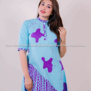 Twilight Lotus Mandarin Dress - Image 3