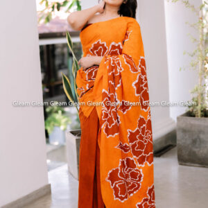 Amber Bloom Saree - Image 1