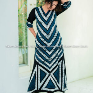 Urban Dusk Pocket Dress - Grey, Black & White - Image 3