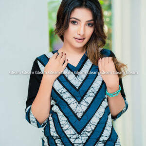 Urban Dusk Pocket Dress - Grey, Black & White - Image 4