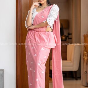 Pretty in Pink Saree - Image 3