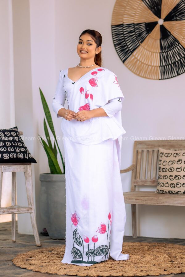 Nelum Grace Handprinted Saree