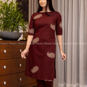 Earth Tone Cotton Kurtha - Image 1