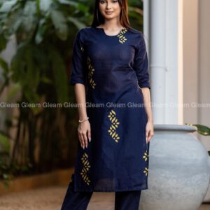 Gleam Heritage Cotton Kurtha Top - Image 2