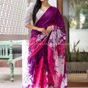 Lavender Kiss Batik Saree - Image 2