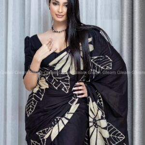 Noir Grace Batik Saree - Image 1