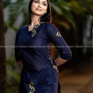 Gleam Heritage Cotton Kurtha Top - Image 1