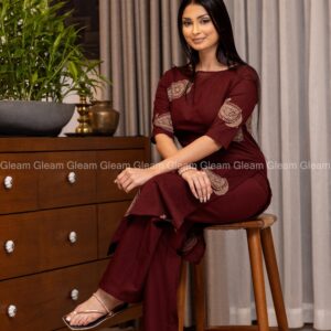 Earth Tone Cotton Kurtha - Image 3