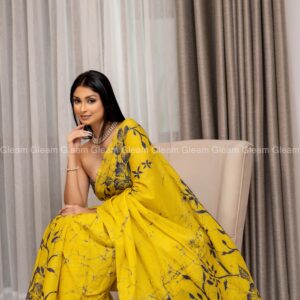 Serene Mist Batik Saree - Image 1